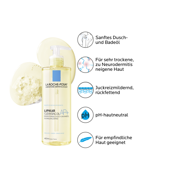bodyguardapotheke LA ROCHE-POSAY Lipikar Dusch- und Badeöl AP+ Fabrik Onlineshop