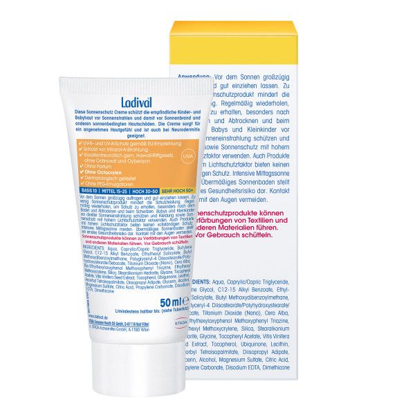 bodyguardapotheke LADIVAL Kinder Creme LSF 50+ Letzte 2 Tage