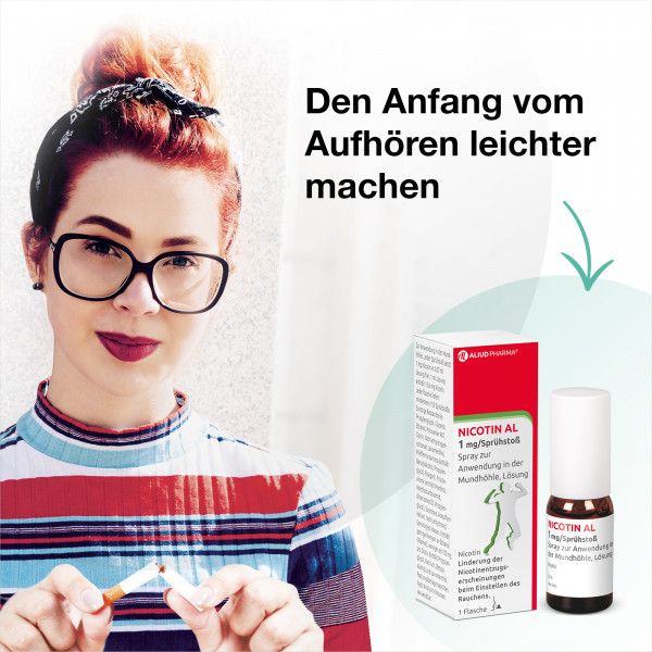 bodyguardapotheke Nicotin AL 1 mg / Sprühstoß zur Rauchentwöhnung Kostenloser Versand international