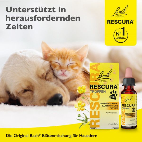 bodyguardapotheke Bach RESCURA® Pets Tropfen 10ml Schlussverkauf