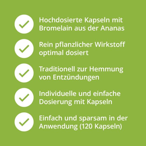 bodyguardapotheke BROMELAIN 500 mg hochdosiert magensaftresist.Kaps Meist gekauft