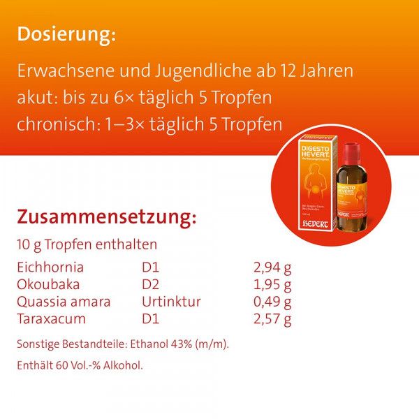 bodyguardapotheke DIGESTO Hevert Verdauungstropfen Fabrik Onlineshop