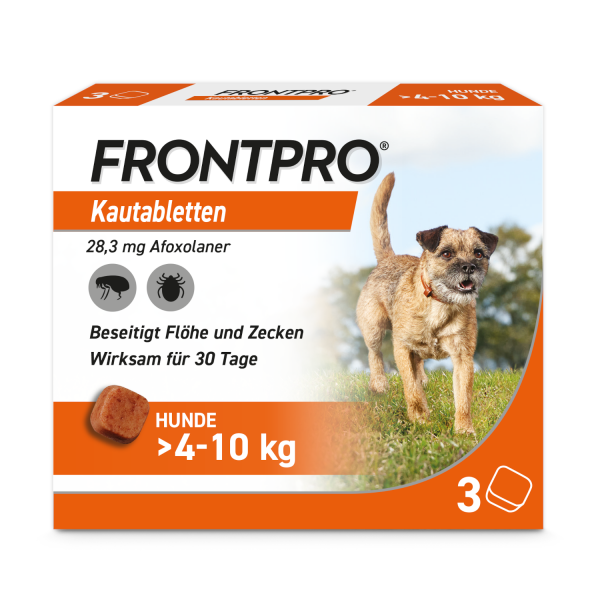 bodyguardapotheke FRONTPRO 28 mg Kautabletten f.Hunde >4-10 kg Großer Ausverkauf