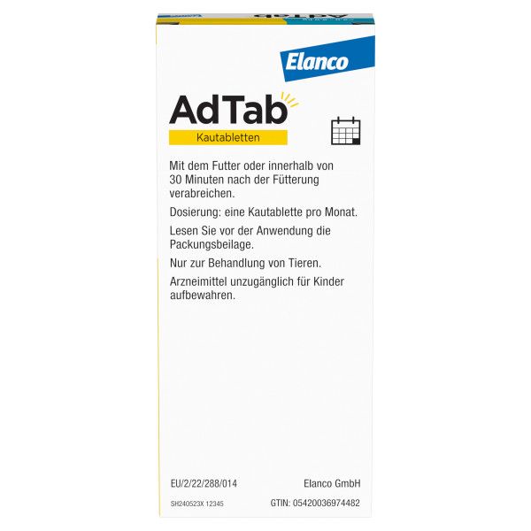 bodyguardapotheke ADTAB 48 mg Kautabletten für Katzen >2-8 kg Preisnachlass