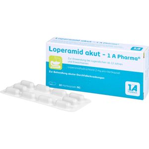 bodyguardapotheke LOPERAMID akut-1A Pharma Hartkapseln Räumungsverkauf