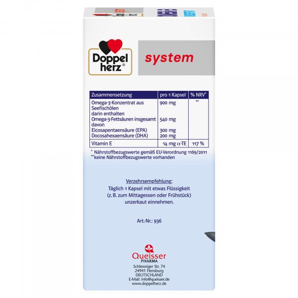 bodyguardapotheke DOPPELHERZ Omega-3 Konzentrat system Kapseln Letzte 2 Tage
