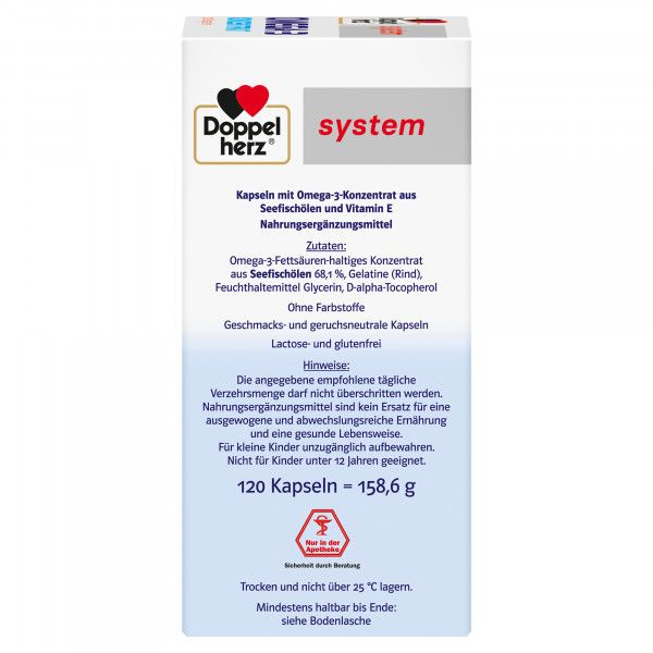 bodyguardapotheke DOPPELHERZ Omega-3 Konzentrat system Kapseln Letzte 2 Tage