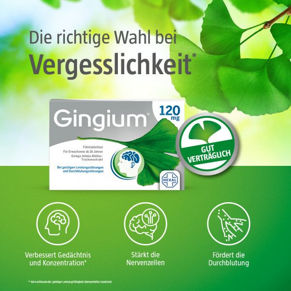 bodyguardapotheke GINGIUM 120 mg Filmtabletten Discount Store für neue Produkte