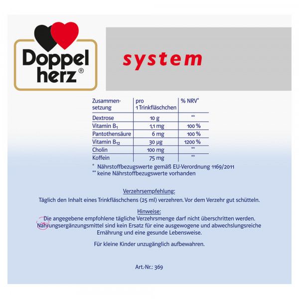 bodyguardapotheke DOPPELHERZ Vitamin B12 Plus system Trinkampullen Clearance-Verkauf