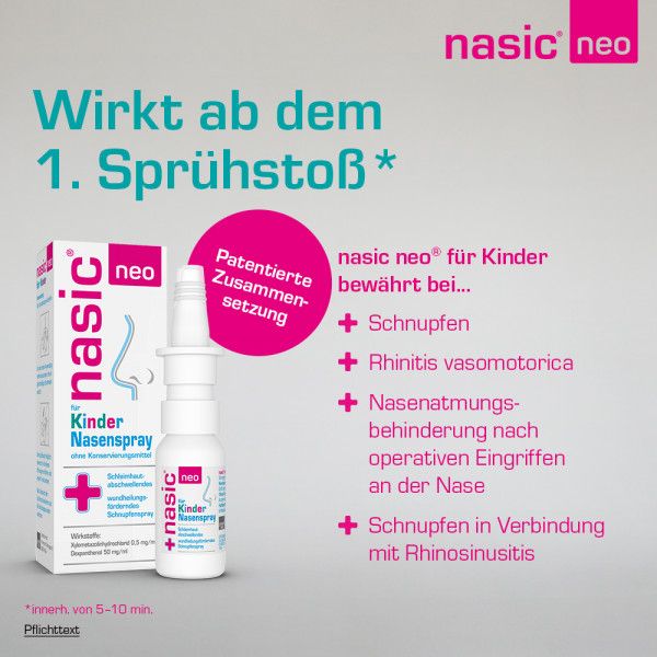 bodyguardapotheke NASIC neo für Kinder Nasenspray Großer Ausverkauf