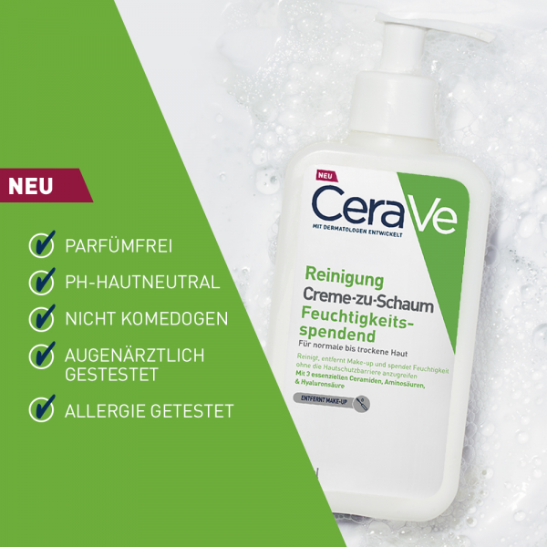 bodyguardapotheke CERAVE Creme-zu-Schaum Reinigung Online Outlet