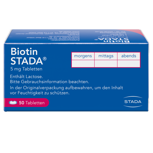 bodyguardapotheke BIOTIN STADA 5 mg Tabletten Riesige Ersparnisse