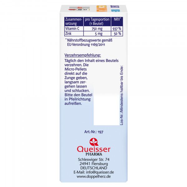 bodyguardapotheke DOPPELHERZ Vitamin C 750 Depot system Pellets VIP-Rabatte