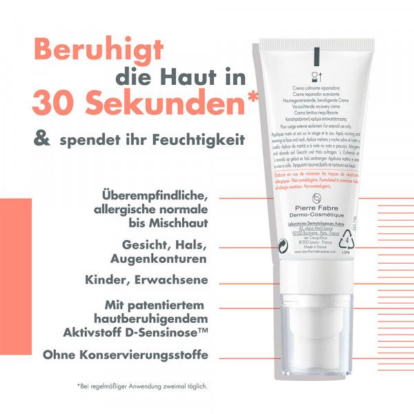 bodyguardapotheke Avène Tolérance CONTROL Creme - beruhigt allergische Haut Kostenloser Versand international