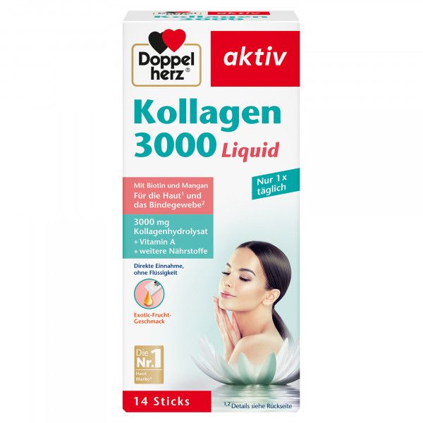 bodyguardapotheke DOPPELHERZ Kollagen 3000 Liquid Sticks Begrenzt auf 3 Tage