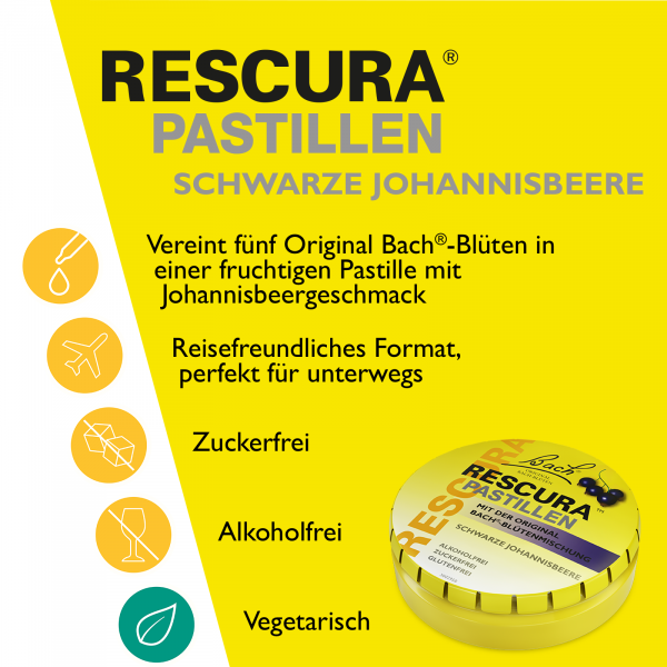 bodyguardapotheke Bach RESCURA® Pastillen Schwarze Johannisbeere 50g Outlet