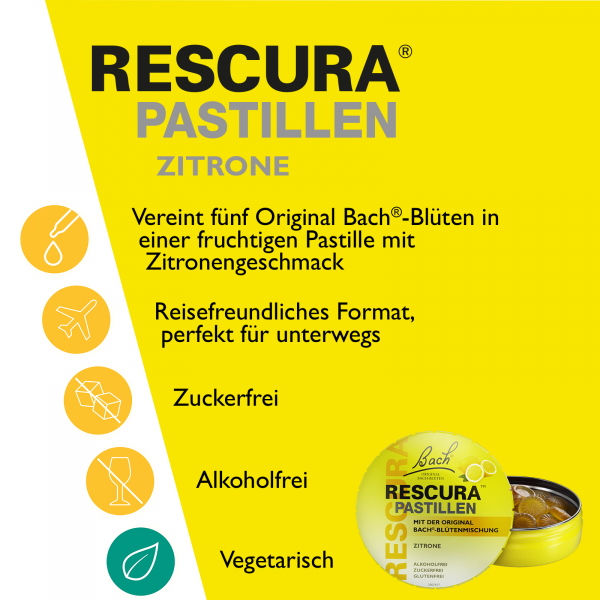 bodyguardapotheke Bach RESCURA® Pastillen Zitrone 50g Angebote
