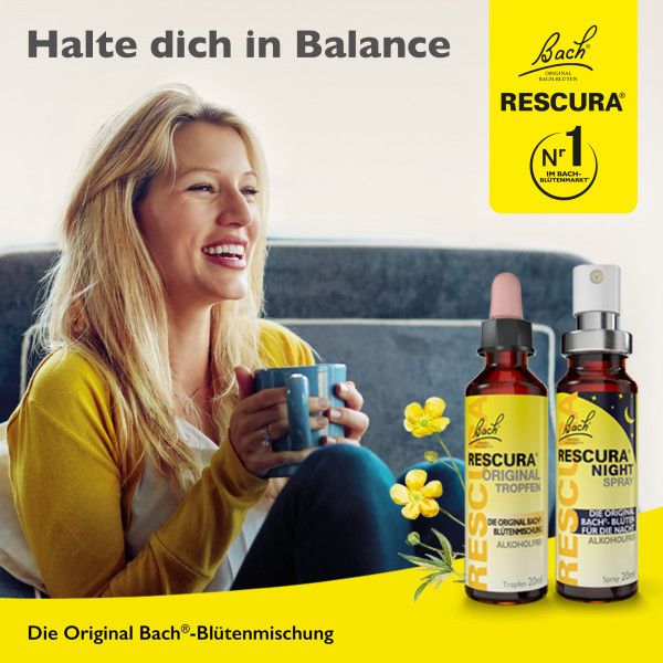 bodyguardapotheke Bach RESCURA® Tropfen mit Alkohol 20ml Fabrik Onlineshop