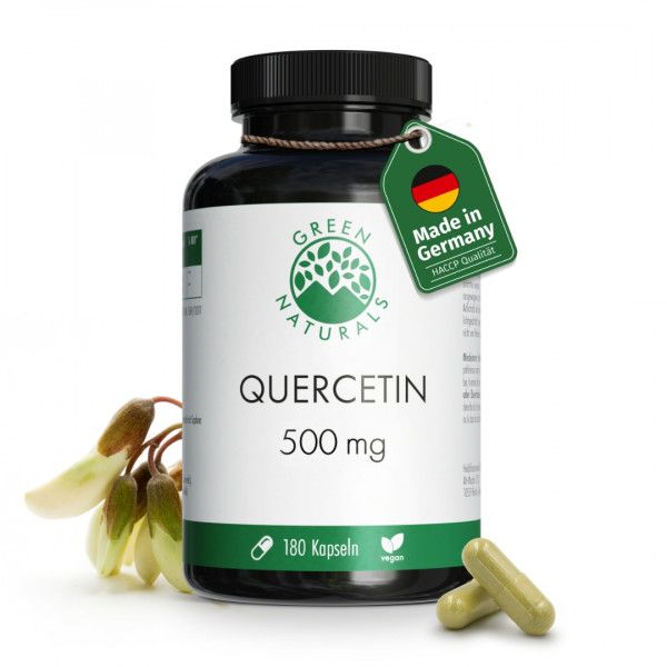 bodyguardapotheke GREEN NATURALS® Quercetin 500 mg hochdosiert vegan Saisonschlussverkauf