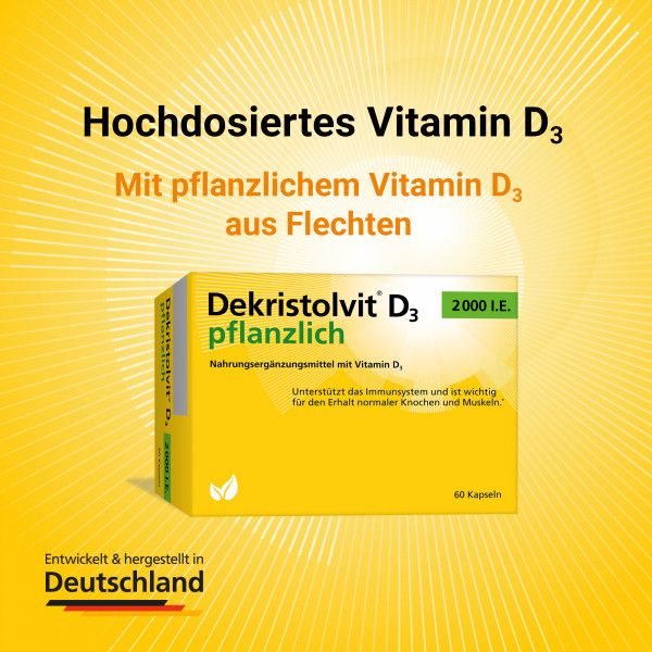 bodyguardapotheke DEKRISTOLVIT D3 2000 I.E. pflanzlich Kapseln Osterangebot