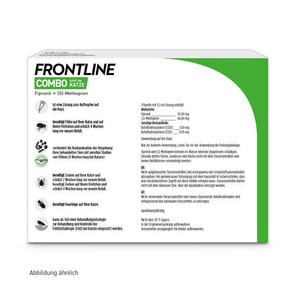 bodyguardapotheke FRONTLINE COMBO gegen Zecken Flöhe (Flöhe Eier Larven Puppen) für Katzen Zeitlich begrenztes Angebot