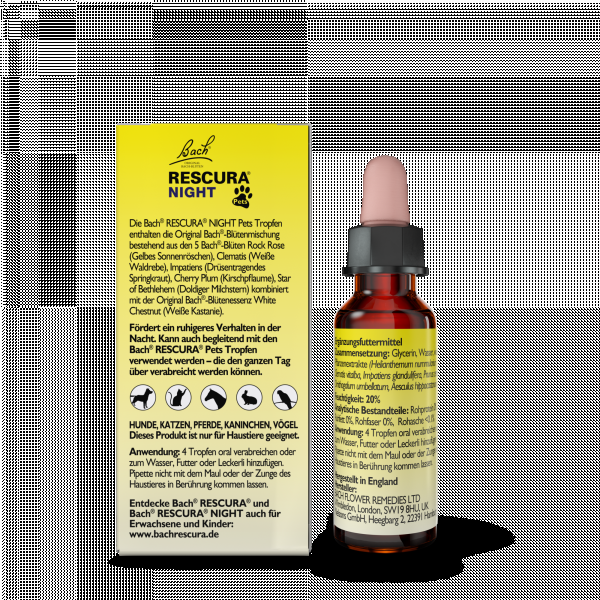 bodyguardapotheke BACHBLÜTEN Original Rescura Night Pets Tro.alk.fr JETZT KAUFEN