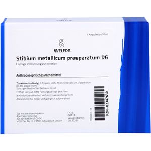 bodyguardapotheke STIBIUM METALLICUM PRAEPARATUM D 6 Ampullen Wochenangebot