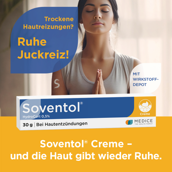 bodyguardapotheke SOVENTOL Hydrocort 0 5% Creme Nur noch ein Tag übrig