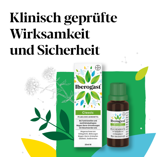 bodyguardapotheke IBEROGAST Classic Flüssigkeit zum Einnehmen bei funktionellen und motilitätsbedingten Magen-Darm-Beschwerden Begrenzt auf 3 Tage