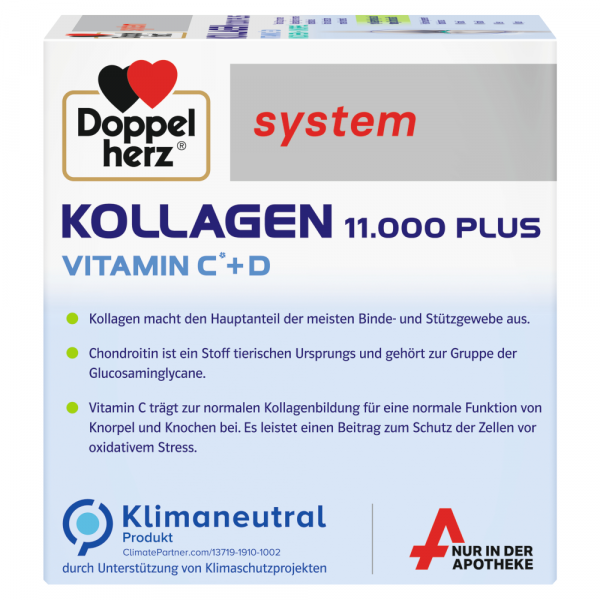bodyguardapotheke DOPPELHERZ Kollagen 11.000 Plus system 30 Trinkfläschchen Black Friday Preise