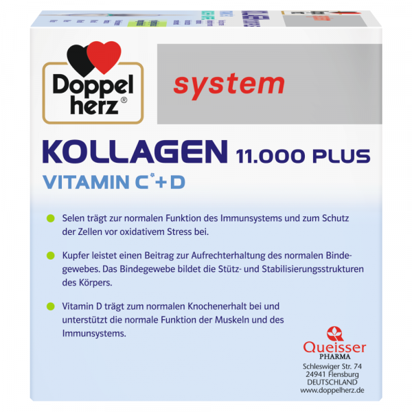 bodyguardapotheke DOPPELHERZ Kollagen 11.000 Plus system 30 Trinkfläschchen Black Friday Preise