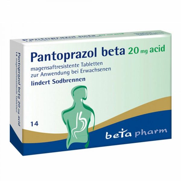 bodyguardapotheke PANTOPRAZOL beta 20 mg acid magensaftres.Tabletten