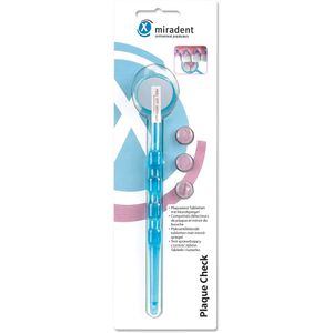 bodyguardapotheke MIRADENT Plaquetest Mira2+Spiegel blau transparent Neuheiten