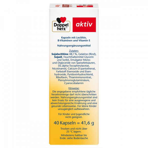 bodyguardapotheke DOPPELHERZ Lecithin+B-Vitamine Kapseln Online Outlet