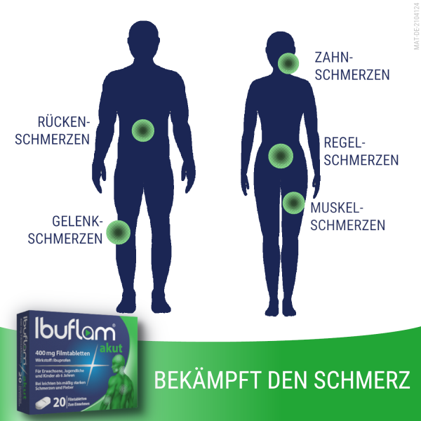 bodyguardapotheke IBUFLAM akut 400 mg Filmtabletten Günstiger Verkauf