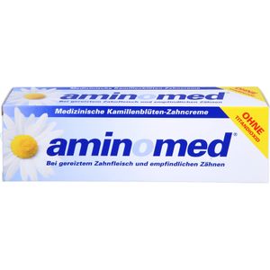 bodyguardapotheke AMINOMED Kamillenblüten Zahncreme ohne Titandioxid Räumungsverkauf