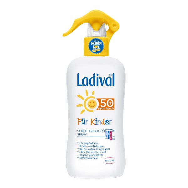 bodyguardapotheke LADIVAL Kinder Sonnenschutz Spray LSF 50+ Kostenlose Rückgabe