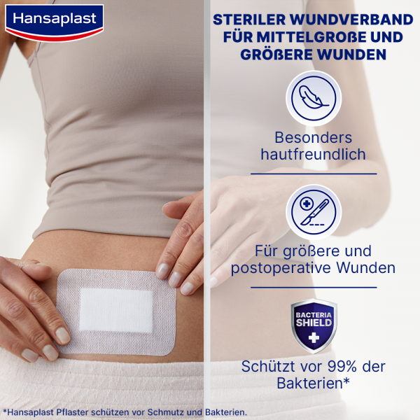 bodyguardapotheke HANSAPLAST Sensitive Wundverband steril 8x10 cm Bis zu 65% Rabatt