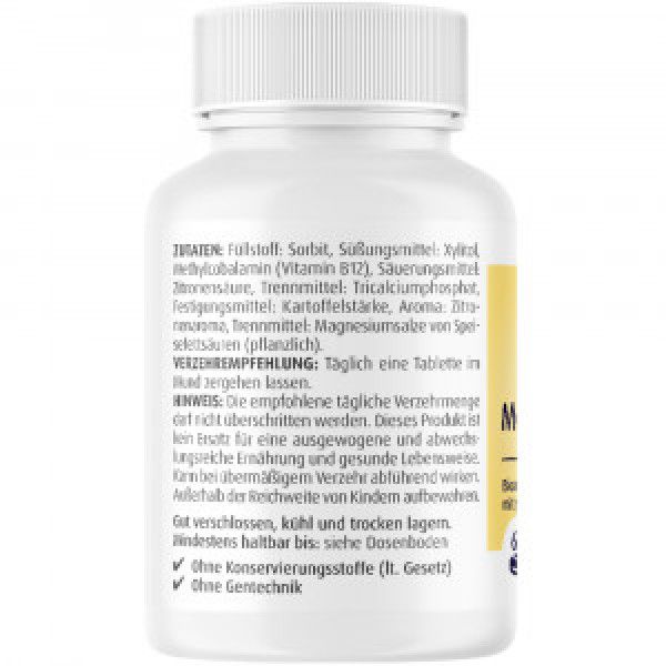 bodyguardapotheke VITAMIN B12 500 μg Methylcobalamin Lutschtabletten Schlussverkauf