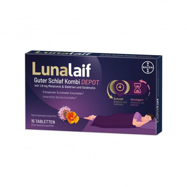 bodyguardapotheke LUNALAIF Guter Schlaf Kombi Depot Tabletten Günstiger Verkauf