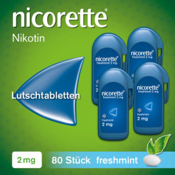 bodyguardapotheke NICORETTE freshmint 2 mg Lutschtabletten gepresst Versandkostenfrei