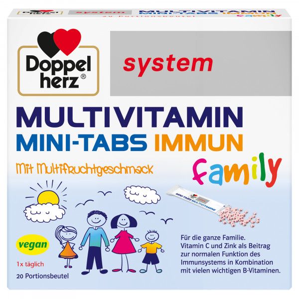 bodyguardapotheke DOPPELHERZ Multivitamin Mini-Tabs family system Saisonschlussverkauf