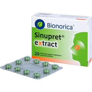 bodyguardapotheke SINUPRET extract überzogene Tabletten bei akuten unkomplizierten Entzündungen der Nasennebenhöhlen Weihnachtsangebot