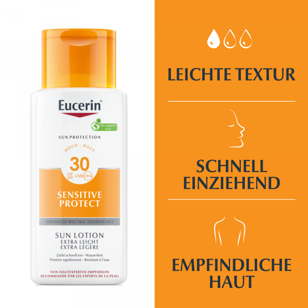 bodyguardapotheke EUCERIN Sun Lotion extra leicht LSF 30 Räumungsverkauf