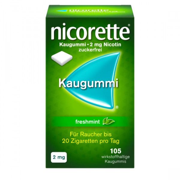 bodyguardapotheke NICORETTE 2 mg freshmint Kaugummi Nur für heute