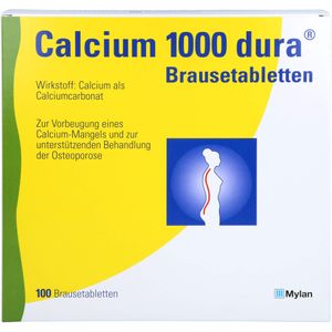 bodyguardapotheke CALCIUM 1000 dura Brausetabletten Sonderangebot der Fabrik