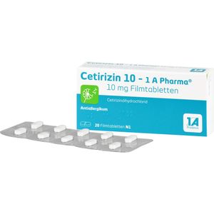 bodyguardapotheke CETIRIZIN 10-1A Pharma Filmtabletten Discount Store für neue Produkte