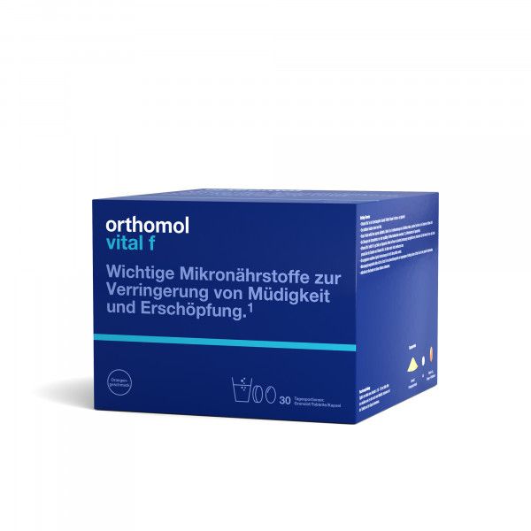 bodyguardapotheke ORTHOMOL Vital F 30 Tagesportionen Granulat Tablette Kapsel Nur noch ein Tag übrig