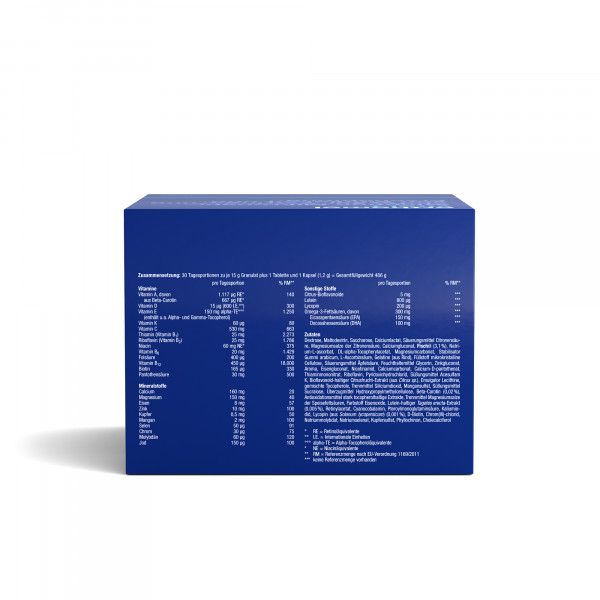 bodyguardapotheke ORTHOMOL Vital F 30 Tagesportionen Granulat Tablette Kapsel Nur noch ein Tag übrig
