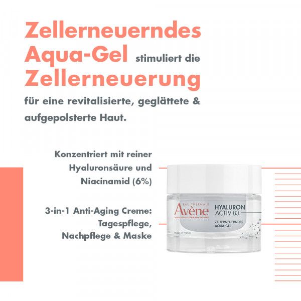 bodyguardapotheke AVENE Hyaluron Activ B3 zellerneuerndes Aqua-Gel 50% Rabatt mit kostenlosem Versand